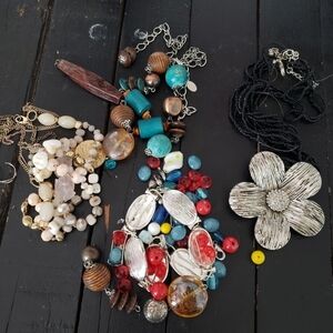 Crafting Lot Loose Beads Broken Necklace Bracelet Making Jewelry Craft Pendant
